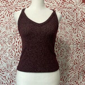 American Eagle Medium Soft & Sexy knit women’s maroon, knit top, stretchy top